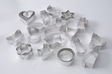 Christmas cookie cutter - set, 25 pieces at sweetART